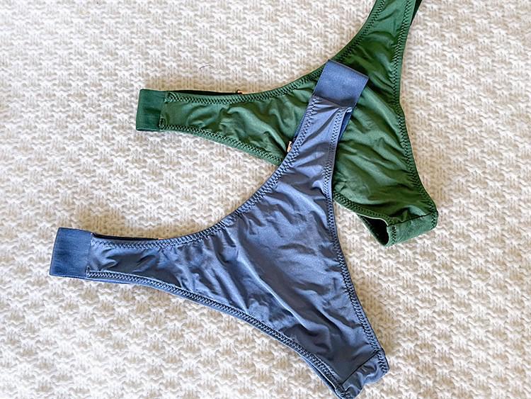 European & American Ice Silk Low Waist V-Shaped Sport Thong: Sexy, Hip-Lifting, Half-Coverage Design