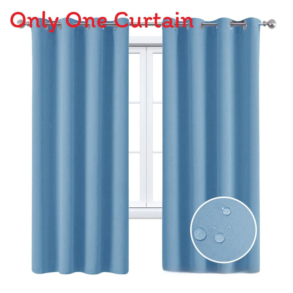 Waterresistant Sun Blocking Curtain In Solid Colors For Veranda And Living Room Windows