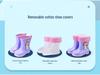 Children's Waterproof Unicorn & Dinosaur Rain Boots with Non-Slip Sole, Fleece-Lined for Boys & Girls