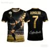 3D Print T-Shirt for Kids' Clothing  Quick-Drying and Breathable Outdoor Summer Street Sports Football Short Shirt