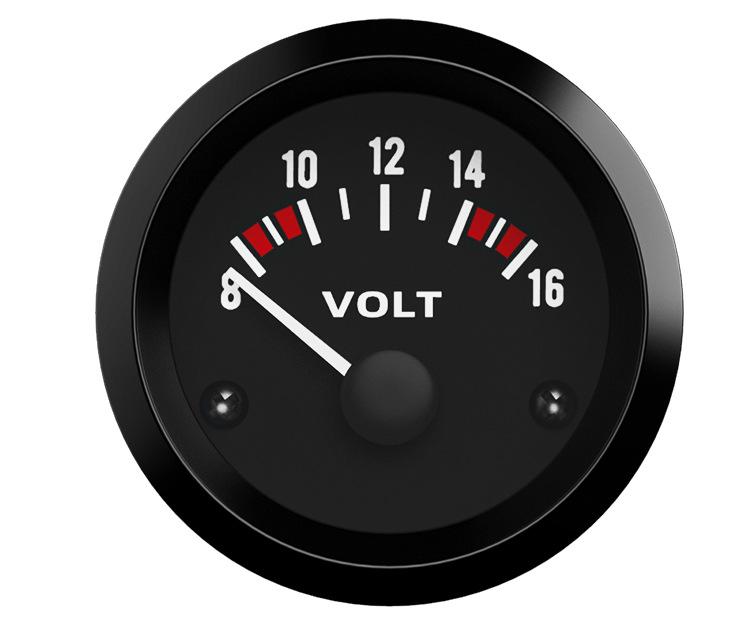 52MM Car Gauge: Voltage, Water Temp, Oil Temp, Oil Pressure, Oil Level, Current, Oil Float, 12V.