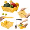 Thickened Collapsible Multifunctional Strainers And Colander For Kitchen, Wash Foldable Storage Drain Basket For Pasta