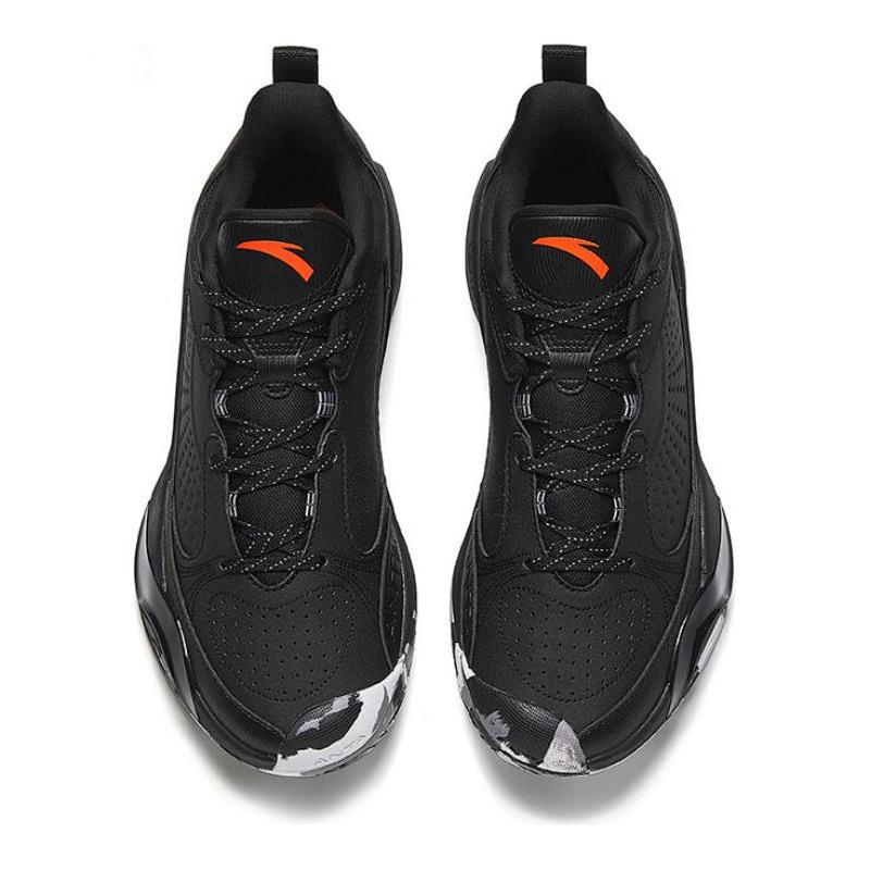 New Anta Wear Resistant Support Cushioning Low Top Basketball Shoes Men's Black 112511604-1