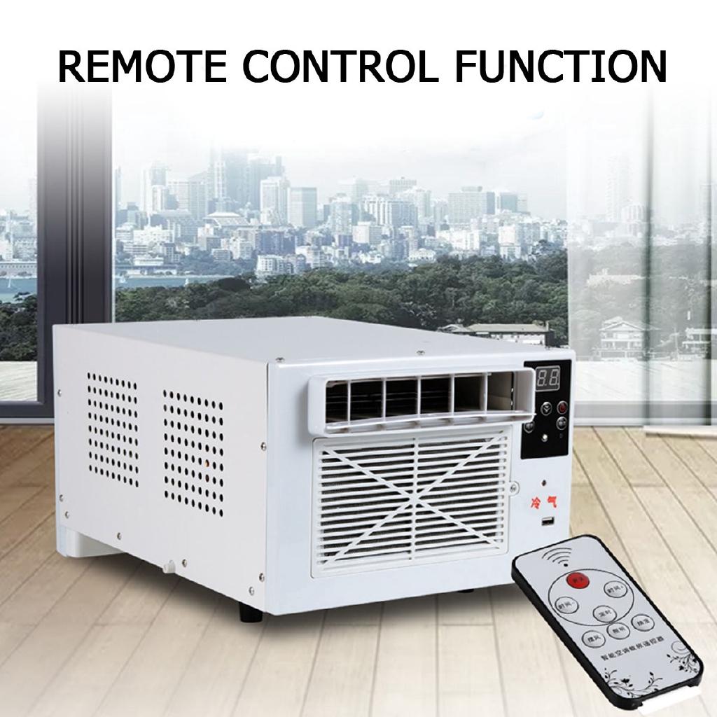 1100W Portable Desktop Air Conditioner Cold/Heat Dual Use 220V/AC With Remote Control LED Display Panel Air Cooling Heating Fan