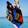 Mecha Armor Robotic Design Beach Towel, Super Soft Microfiber, Gift for Her/Him, Birthday, for Pool, Beach, Travel, Home Decor Fan gifts