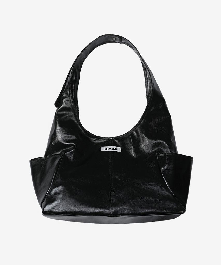 Kimimi Pocket Shoulder Bag Black