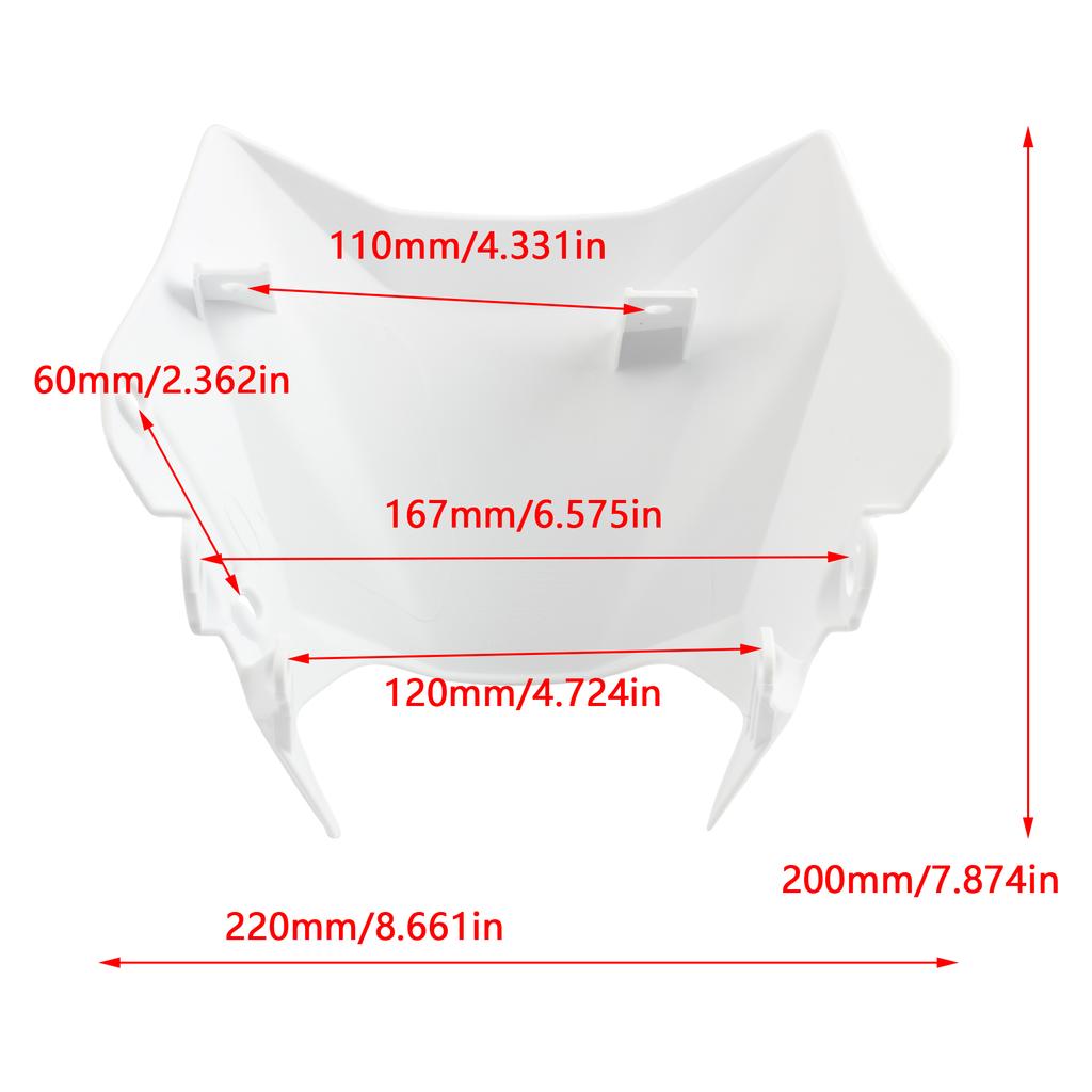 For SURRON Ultra Bee Accessories Parts Motorcycle Head Lamp Case Headlight White Cover Lamps Shade Enduro