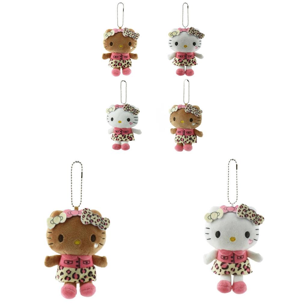 Leopard Print Plush Keychain With Super Soft Short Pile For Kids And Collectors