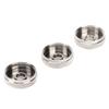 3Pcs Trumpet Valve Cap Metal Silver Screw Piston for Trumpet Replacement Musical Instrument Accessories Trumpet Bottom