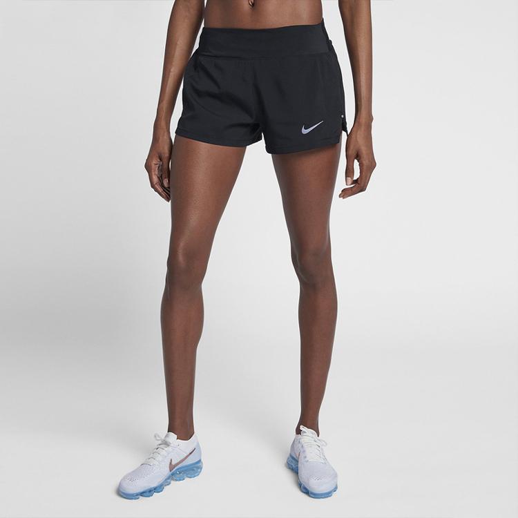 Nike Eclipse 3" Dri-Fit Running Shorts Women Bottoms Black 895810-010