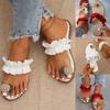 Sandal Heels For Women Women Flat Pineapple Toe Pearl Bohemian Casual Shoes Beach Sandals Slippers Zapatos Mujer