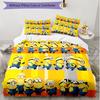 3pcs Duvet Cover Set (1*Duvet Cover + 2*Pillowcase, Without Core), Minions Print Soft All‑Season Bedding Set, Home Bedroom Decor Gift