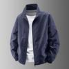 Veste Coupe-Vent Légère à Col Montant pour Homme, Imperméable Décontractée à Fermeture Éclair