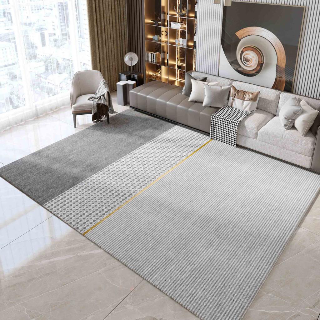 Nordischer grauer Teppich Wohnzimmerdekoration Schlafzimmer Große Fläche Lounge-Teppich Zuhause Kaffeetische Bodenmatten 200x300 Raumdekoration Modern
