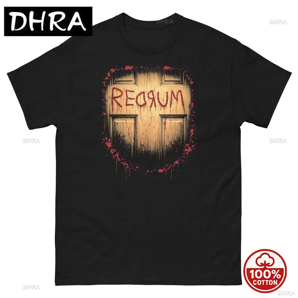 T-shirt Grafica Redrum Red Rum Kubrick Unisex Maglietta Classica Unisex Grunge Retro Stampata Harajuku Classica Camicia Urbana