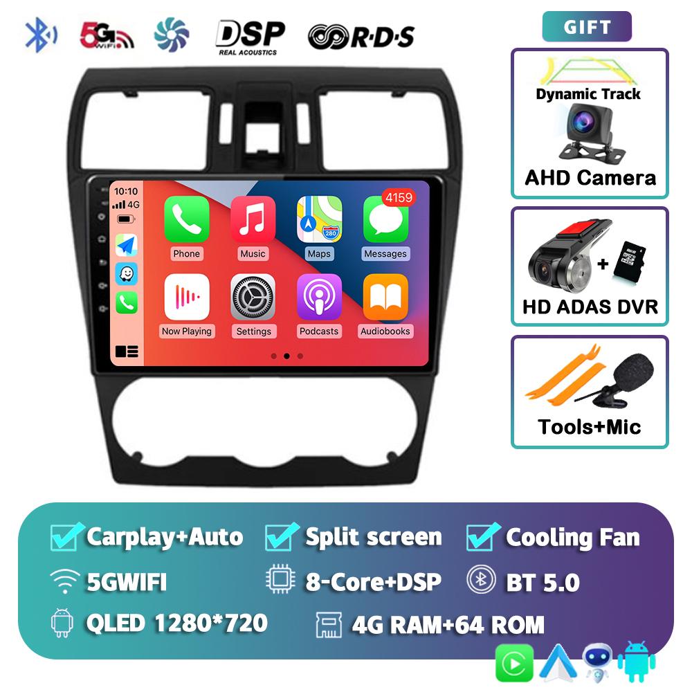 Android 14 Carplay Auto Car Radio For Subaru Forester XV WRX 2012 2013 2014 2015 2018 Multimedia Player GPS Stereo DSP WiFi+4G
