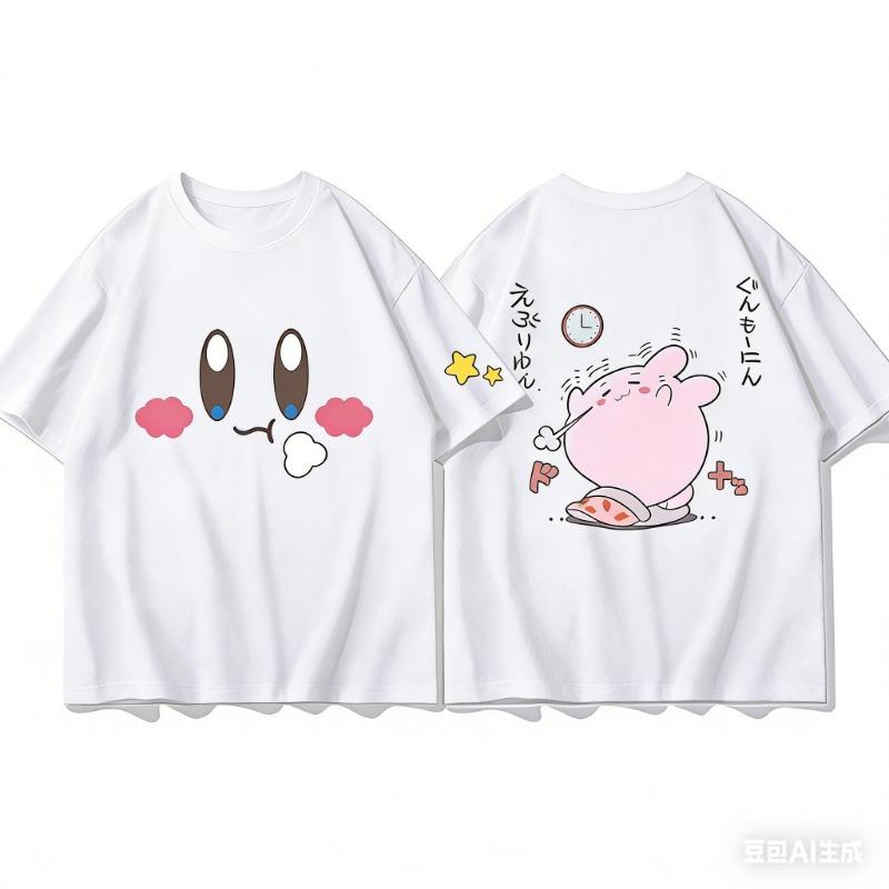 Youngsters' Summer Fashion Casual T-Shirt with Cute Duck Print, Comfortable Short Sleeve Crew Neck Tee for Boys and Girls