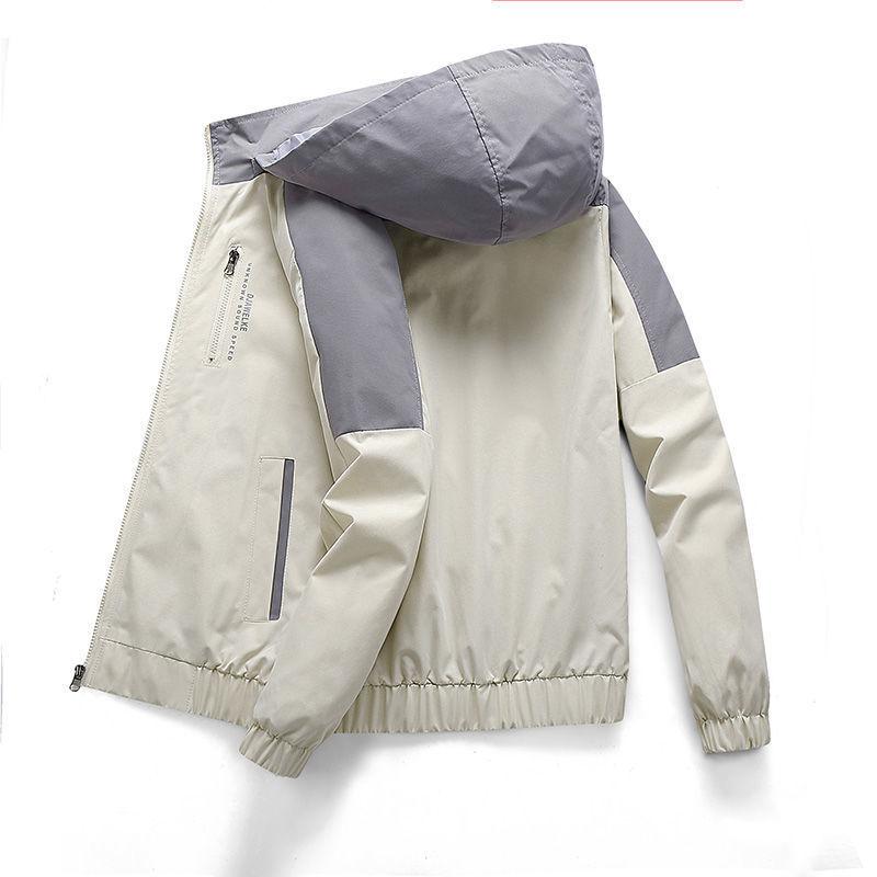 Jacket Men's Spring and Autumn Hooded Camouflage Men's Korean Style Autumn Trend Jacket Work Wear Functional Casual Autumn Top