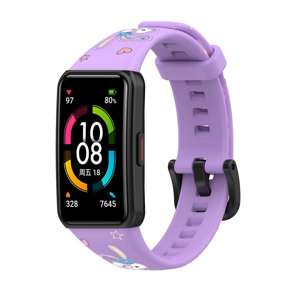 Сменный ремешок, совместимый с Huawei Band 6 для Honor Band 6, водонепроницаемый силиконовый браслет, мягкий