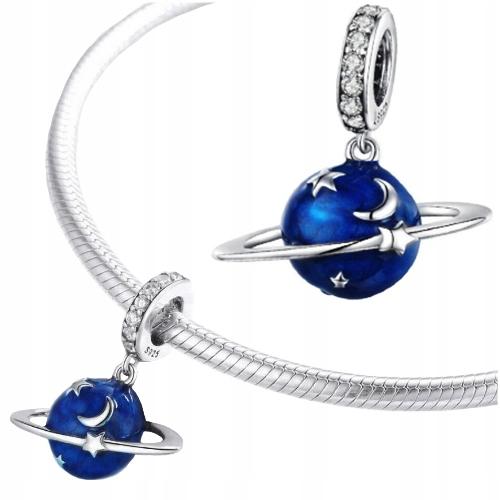 Charms Pr 925 Planet Stars Moon Pendant Cosmos Beads