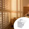 6Pieces White Color Mounting Brackets Blind Brackets Rust Resistant Headrail Track End Holder for Window Blinds Headrail