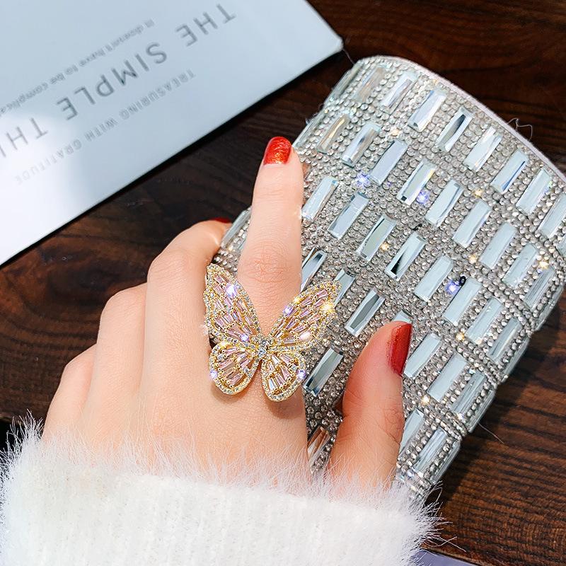 Eleganter Kürbis Zirkon Ring: High-End Modedesign für Frauen, Perfekt für den Zeigefinger und vielseitig tragbar