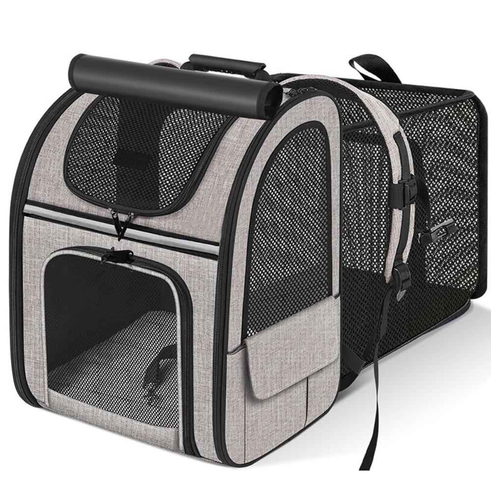 Large Capacity Pet Carrier Backpack Breathable Pet Travel Bag Expandable Cat Bag  Pet Supplies