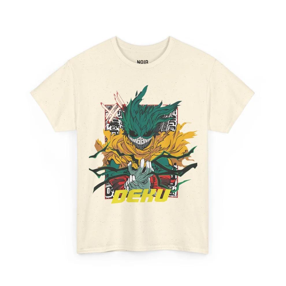 My Hero Academy Dark Deku Vigilante Aura Cotton Tshirt Men and Women Anime Style Fashion Comfortable Casual Short Sleeved Shirt