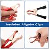 4 Pcs Insulated Alligator Clips, 50A Heavy Duty Alligator Clamps Black Red Boot Metal Spring Loaded Truck Car Battery Electric Test Clips for Car