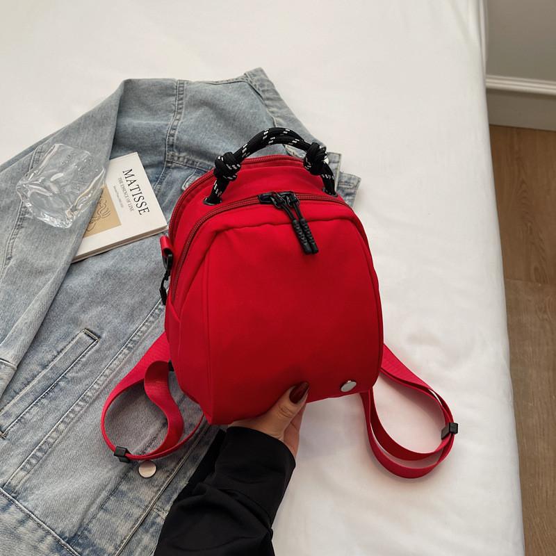 Leisure Solid Color Bag Shoulder Handheld Chest Bag Large Capacity Waterproof