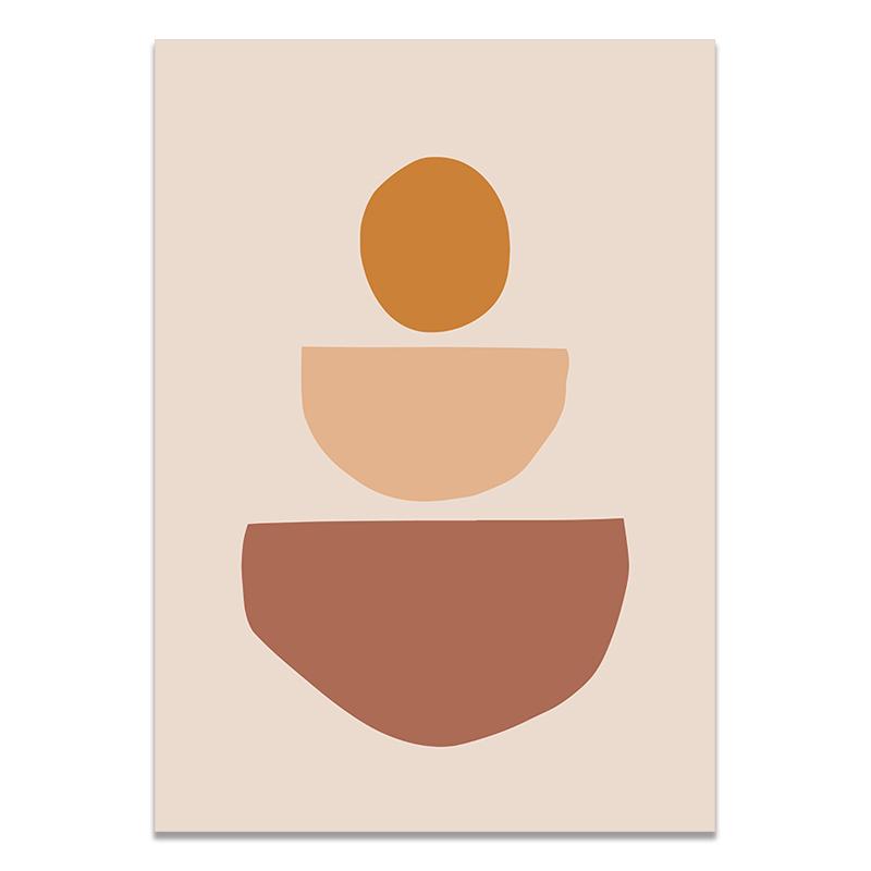 Arte de parede abstrata Boho Poster Decor Terracota Pintura Pôsteres e impressões Line Art Pictures para sala de estar Decoração de casa