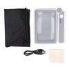 Handheld Magnifying Glass 4x Magenification 10 LED Lights 3 Levels Adjustable Rechargeable Rectangle Reading Magnifier