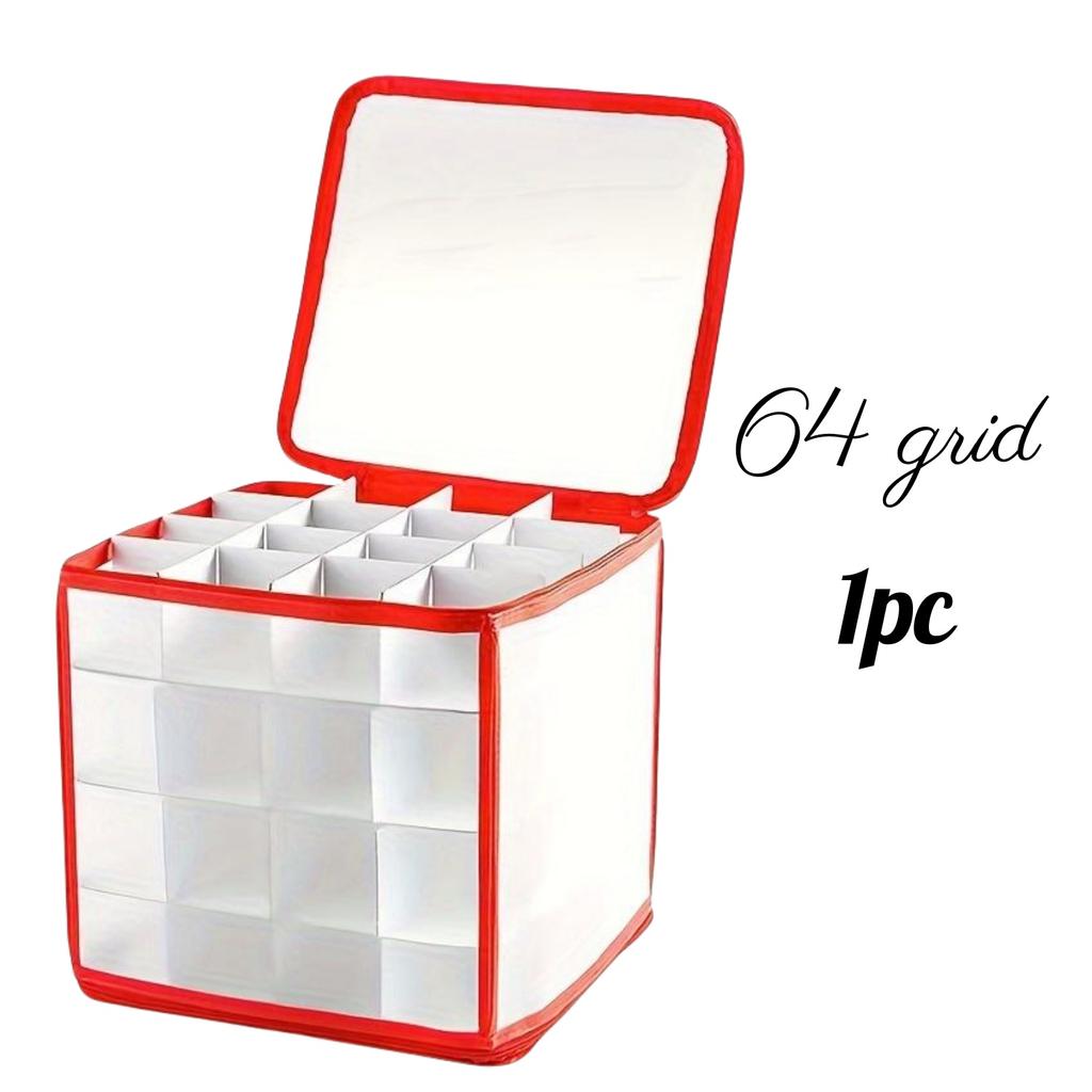 1/2 Stück Weihnachtsornament Aufbewahrungsbox mit Griff Weihnachtsbaumkugeln Dekorationen Behälter Große Kapazität Tasche Feiertagszubehör Organizer