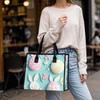 Easter Rabbit Pattern Tote Bag Casual Large Capacity Handbag for Daily Use