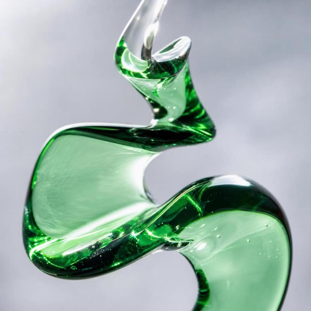 Transparente Harzskulptur Elegantes Tischornament Künstlerisch für Hotel, Lounge