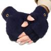 Winter Warm Plush Fingerless Flip-Top Gloves - Thick, Cold-Proof Outdoor Gloves & Internet Trend