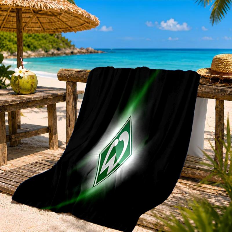 Werder Bremen Fußball Strandtuch, Schnelltrocknend, Pflegeleicht, Geeignet für Fitness und Strandurlaub, Sport-Essential