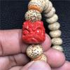 Natürlicher lila und goldener Sandlöwe mit Xing Yue Bodhi Abacus Perlen Zinnober Buddha Perlen Handschnur