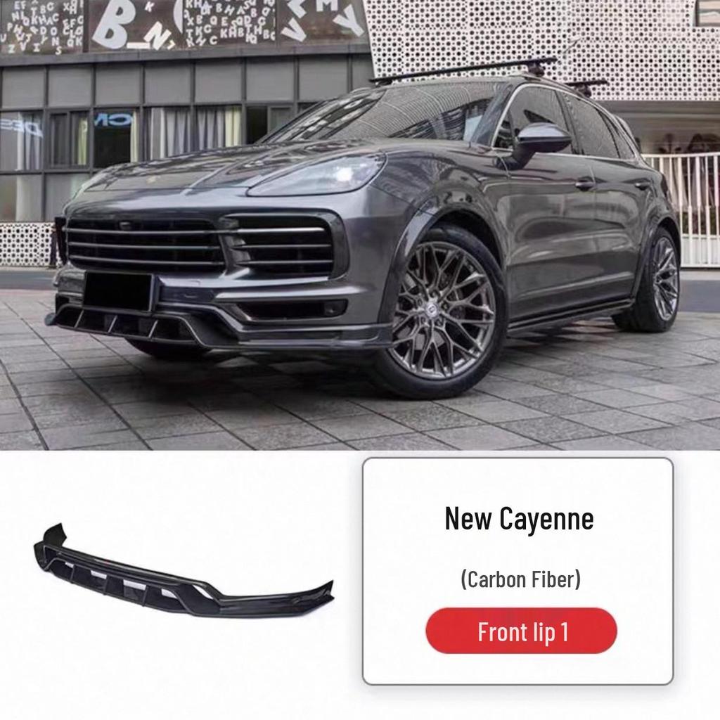 Porsche Cayenne Coupe (18-25) Carbon Fiber Kit: Front Lip, Side Skirts, Rear Lip, Roof & Middle Spoilers