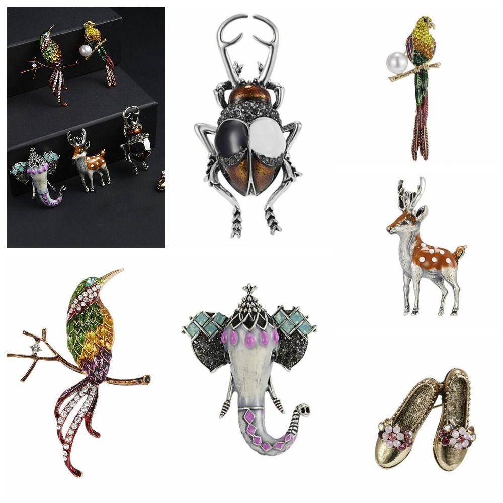 

Animal Retro Vintage Shoes Brooches Flower Personalities Female
