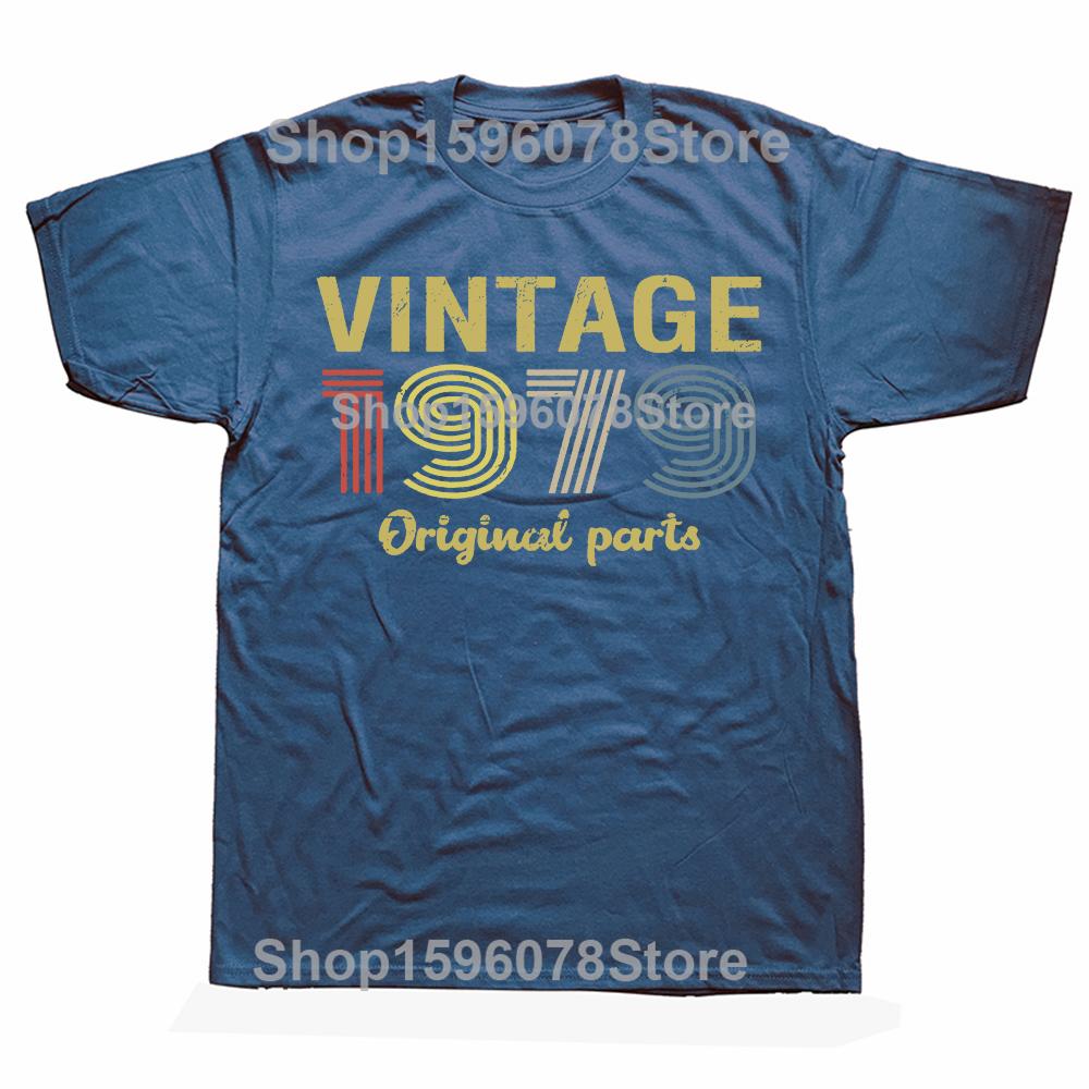 Novelty Vintage Original Parts 1979 Retro T Shirts Graphic Streetwear Short Sleeve Birthday Gifts Summer Tshirt Unisexs Clothing S