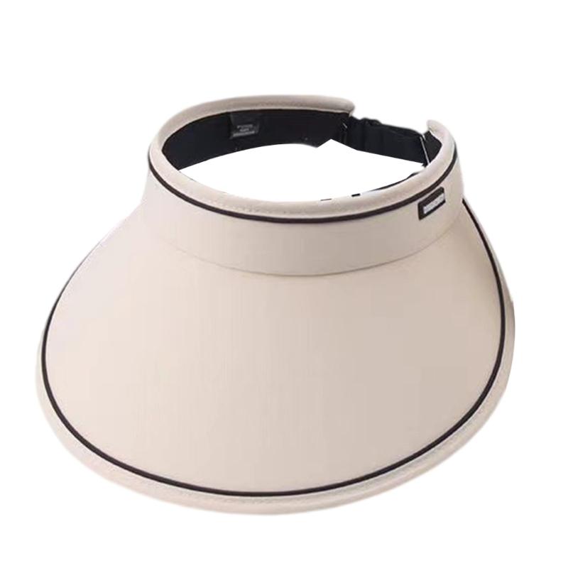 Outdoor Sun Protective Hat for Women Breathable Hollow Top Design Wide Brims Hat for Various Activity Fishing Cycling
