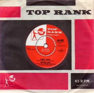 7inch Record PRESTON EPPS - Bongo Boogie JAR345 TOP RANK INTERN 1960 UK Pop Used