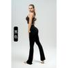 Womens High-Waisted Antibacterial Yoga Flare Leggings Fitness Running Gym Workout Fall Winter