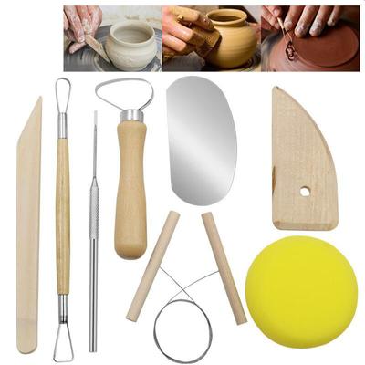 8PCS Schnitzen Modellieren Ton Bildhauerei Werkzeugset Multifunktionale Langlebige Tonwerkzeuge für Anfängergeschenke