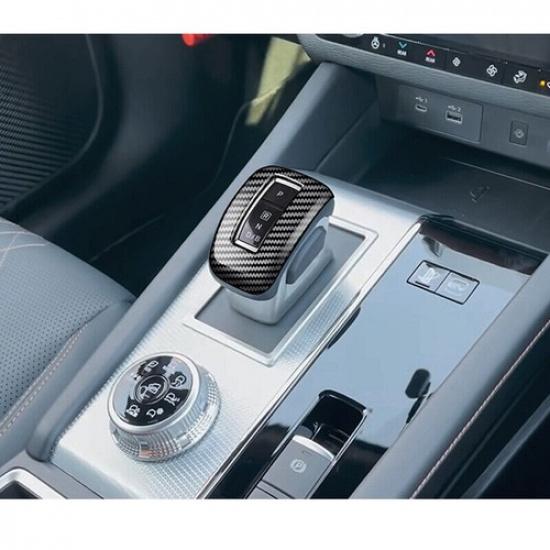 Carbon fiber Car Gear Shift Knob Cover Trim For Mitsubishi Outlander -2024
