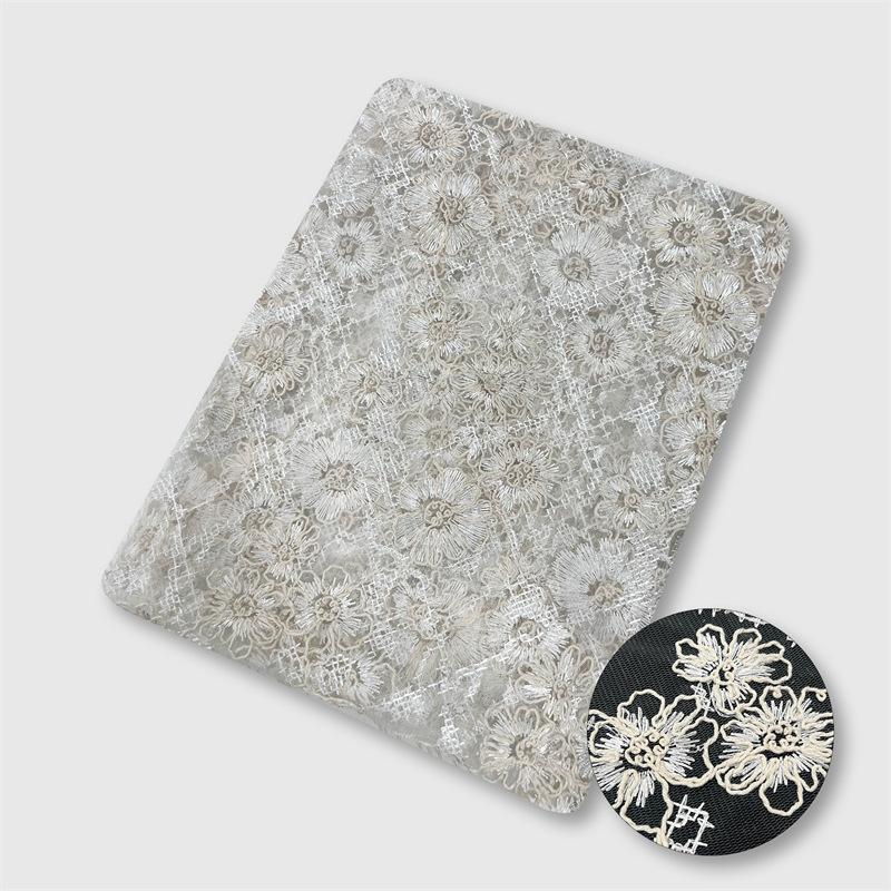 5 Yards Latest French Lace Fabric Hight Quality Embroidery Net Lace Fabric for Bridal Couture Evening Gown Material