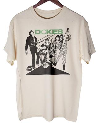 THE DICKIES bandmedlemmar Beige Bomull Fulla storlekar T-shirt Gåva till fan Unisex T-shirt