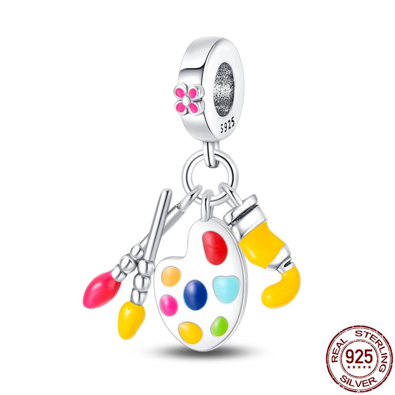 Copper Glow Halloween Series Charms Fit Original Pan Bracelet Diy Beads For Women Birthday Fine Jewelry Gift