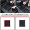 Aungy Armrest Hidden Storage Box Cover Compatible With Toyota Tundra -2024 2025 Center Console Organizer Tray Armrest Handrail Storage Box Cover